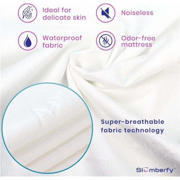 New Waterproof Mattress Protector | Hypoallergenic Bamboo Mattress - Picture 4 of 7